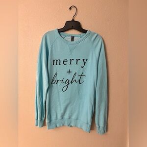 Merry and Bright Christmas sweater size small
